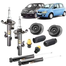 KIT 4 AMMORTIZZATORI COMPLETO SUPPORTI TAMPONI PARAPOLVERE FIAT IDEA LANCIA MUSA
