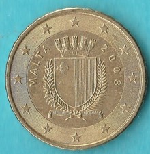 MALTA 10 CENT DI EURO 2008