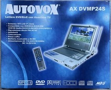 AUTOVOX LETTORE DVD PORTATILE con antenna TV - AX DVMP24S