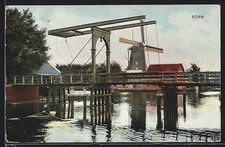 Edam, passerella e mulino in