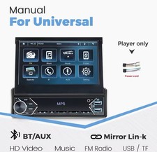 Universale 7 "1din Schermo Retrattile Autoradio Android 