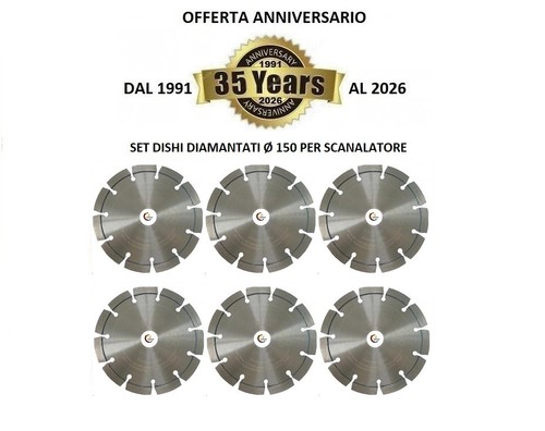 Kit dischi diamantati 150 - Ø,