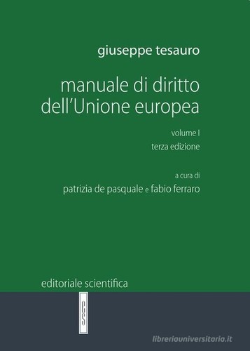 Riassunto diritto dell unione - diritto, dell'unione