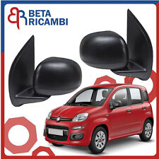 Specchietti Retrovisori Per Fiat Panda 312 dal 2012> Dx Sx Completi Manuali Neri