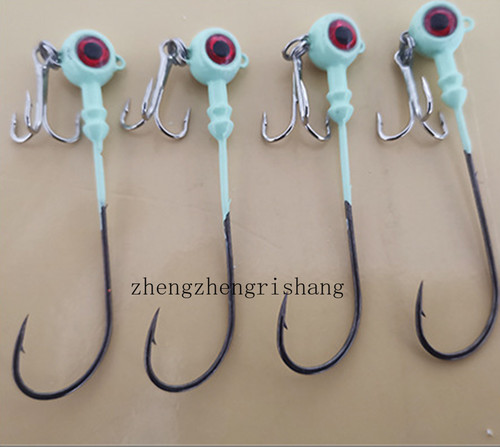 10pz ganci pesca jig head - ganci,