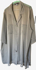 Marina Rinaldi Persona 31 IT Camicia Argento Silver Shirt Georgette Hemd Silber