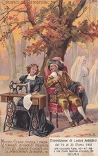 C257) MACCHINE DA CUCIRE SINGER, ROMA 1907 ESPOSIZIONE LAVORI ARTISTICI. CIRANO 