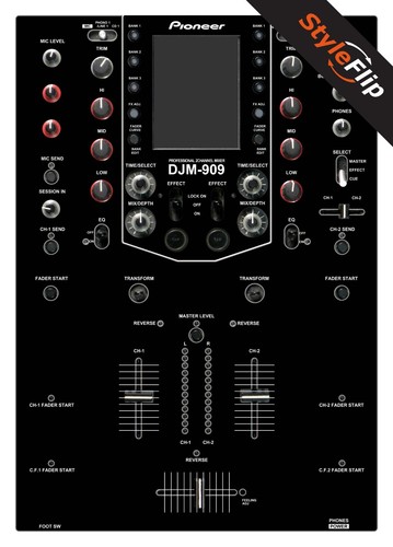 Pioneer djm 909 skin nero - djm, |
