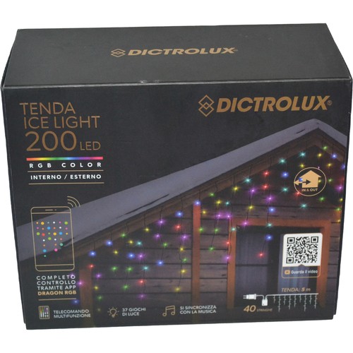 Tenda luci led multicolore - , ice