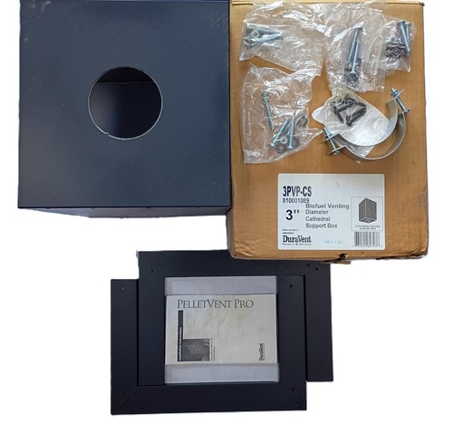 Pelletvent flat cathedral - 3", flat/cathedral