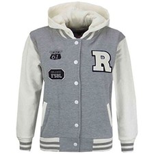 Giacca Varsity Grigia Con