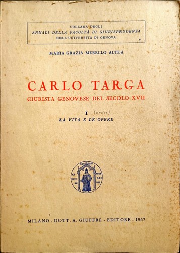 Carlo targa giurista - carlo, genovese