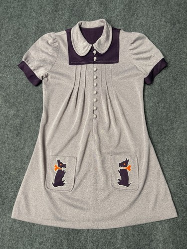 Vintage 70s 80s line dress - a,