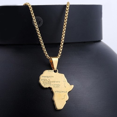 Collana con ciondolo mappa
