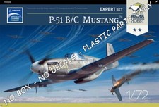 NORTH AMERICAN P-51B/C 51 B MUSTANG 1/72 ARMA HOBBY - NO BOX -PLASTIC PARTS ONLY