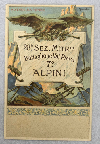 Cartolina reggimentali alpini - cartolina,
