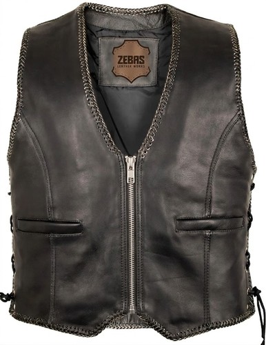 Gilet pelle cappuccio in - gilet,
