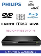 Philips BDP2110 2000 DVD MULTI REGIONE 1-6 DivX DTS Lettore Blu-ray 12M GARANZIA D