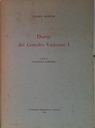 Dehon diario del concilio - dehon,