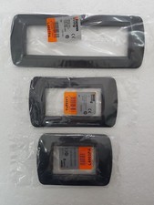 PLACCA bTICINO L4803PA ACCIAIO SCURO IN PLASTICA SERIE LIVING INTERNATIONAL