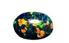 OPALE ARLECCHINO NERO ovale