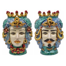 TESTE DI MORO H30 DECORATE IN