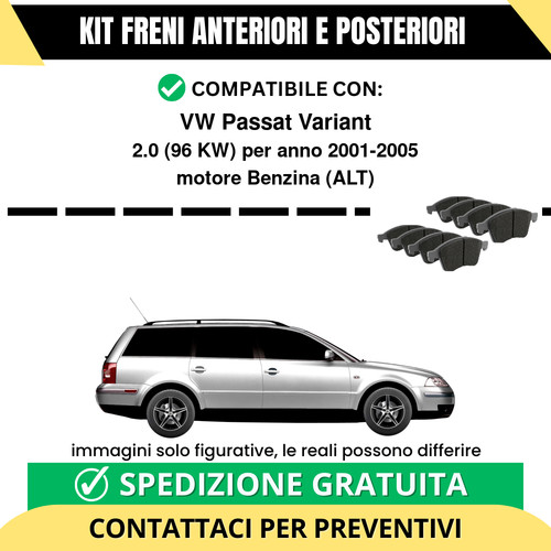 Pastiglie freno ant - freno, vw