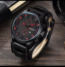 OROLOGIO CURREN DA UOMO PELLE E ACCIAIO 