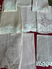 Asciugamano vintage ricamato a