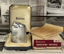 Vintage Ronson Whirlwind Imperial Lighter – Complete with Box