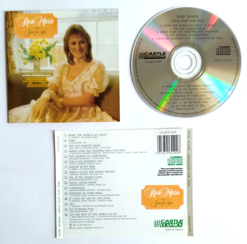 Rose marie sings just for - marie,