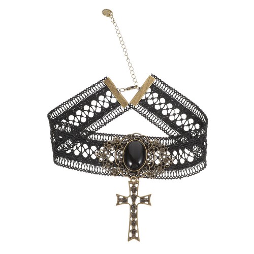 Collana girocollo nero - girocollo, da