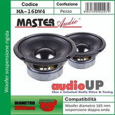 WOOFER DIAMETRO 165 mm 150 WATT SOSPENSIONE RIGIDA DOPPIA ONDA