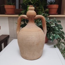 RARO VUMMILE PUGLIESE IN TERRACOTTA DI GROTTAGLIE ANTICO VASO ANFORA DELL' 800