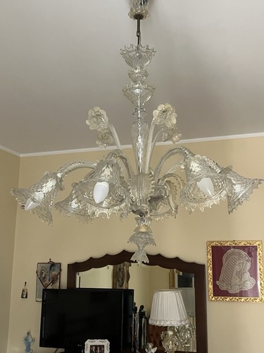 Coppia lampadari murano usati - coppia,