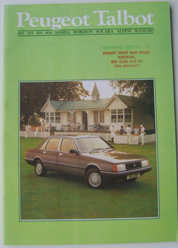 Peugeot talbot samba - talbot, horizon