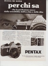 advertising Pubblicità PENTAX ME SUPER 1981-REFLEX ANALOGICA  ANALOG SRL