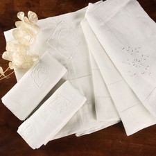 Lenzuolo con 2 Federe Bianco Antico Lino Italia 280 x 232 cm Originale