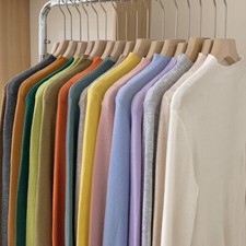 Maglione donna maglia invernale 2024 collo alto base lana maglione morbido slim fit