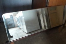 SPECCHIO ANTICO CON STRUTTURA RETRO IN LEGNO DI MOBILE DA SALA DA RESTAURARE