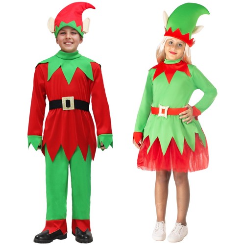 Costume elfo babbo natale - costume, di