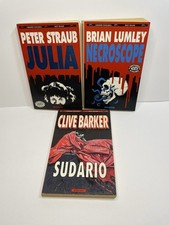 Set 3 libri horror Bompiani Julia Peter Straub Necroscope Lumley Sudario Barker
