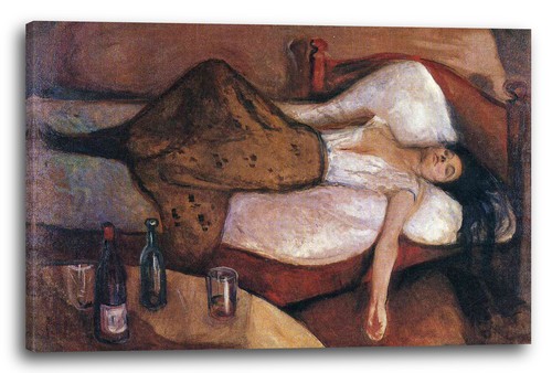 Tela cornice edvard munch - edvard,