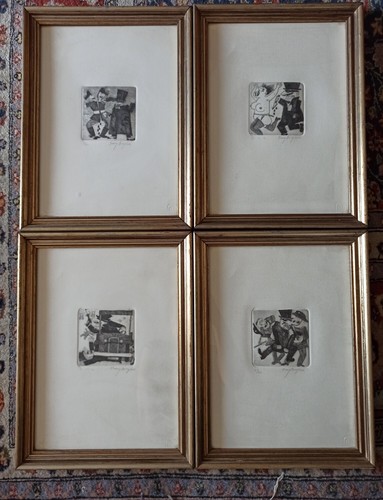 Set quadri vintage con - set, 4