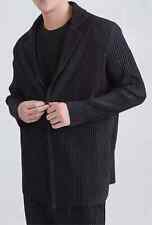 Giacca nera con pieghe HOMME