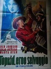 MANIFESTO FILM TOPKID EROE SELVAGGIO 100X140 BEN JOHNSON [BAG5-59]