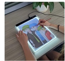 IDEA REGALO GIOCATTOLI EDUCATIVI BAMBINI TAVOLO DISEGNO LUMINOSO LED USB PITTURA