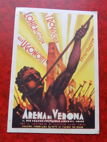 Arena verona 1933 - di, viaggiata