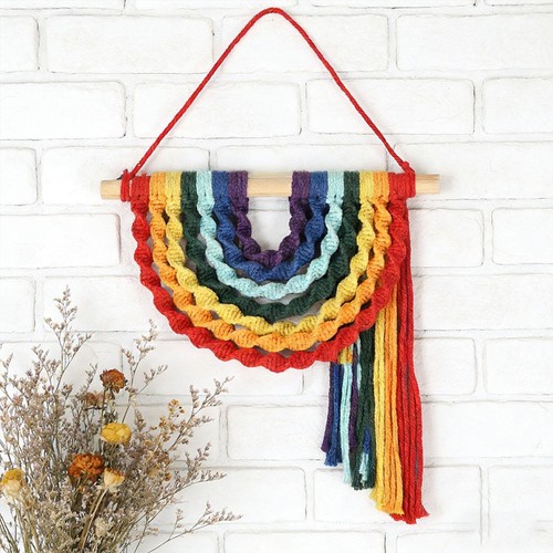 Arazzo arcobaleno macramè - arazzo, in