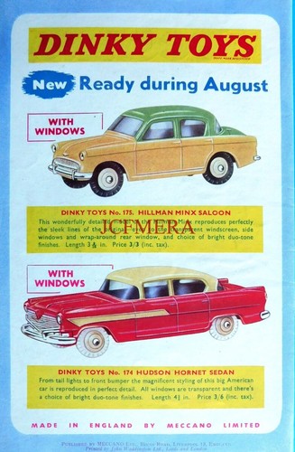 Dinky toys hudson hornet - dinky, 'hudson